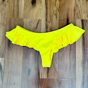 Yellow Skirted thong bottom